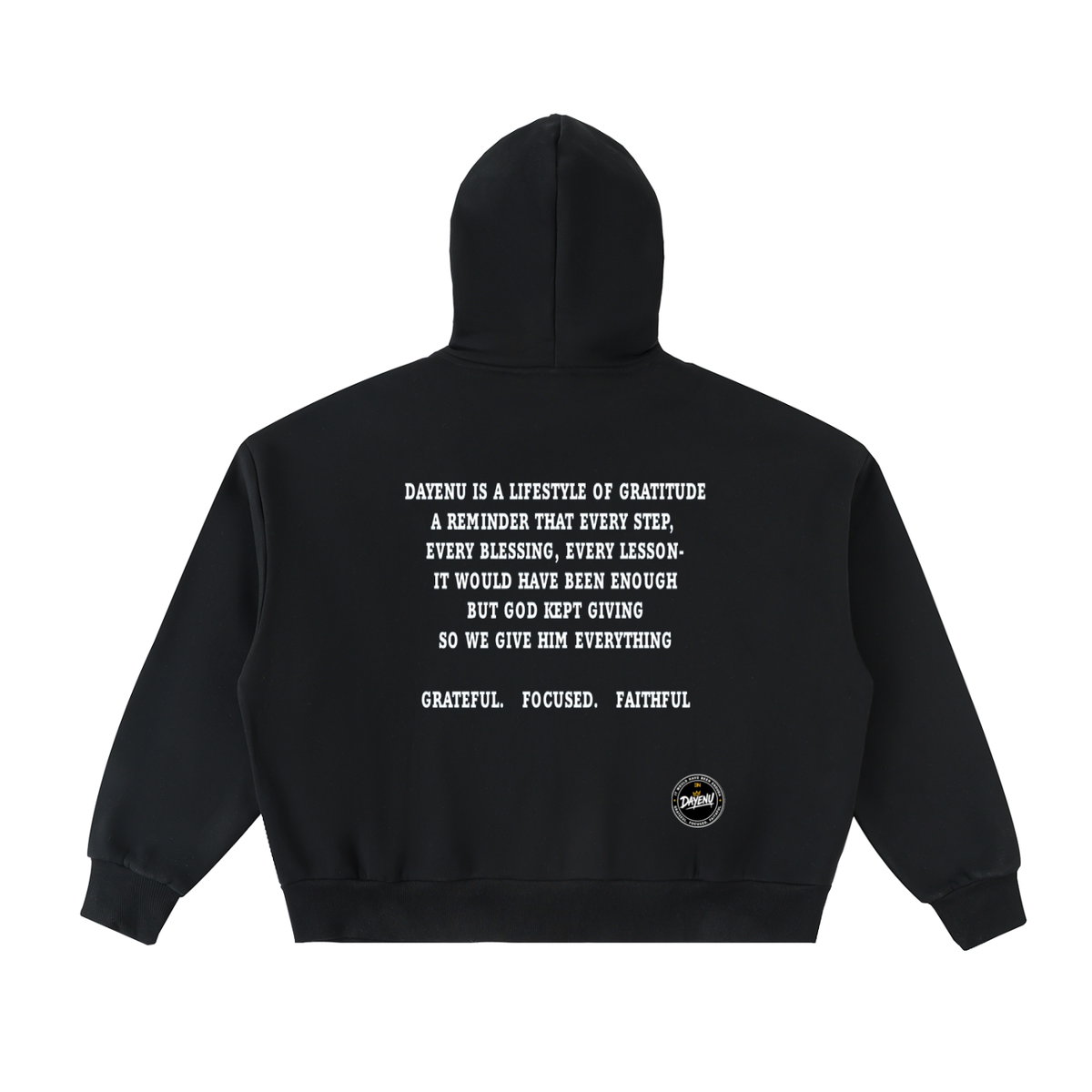 Fleeced Full-Zip Boxy Hoodie