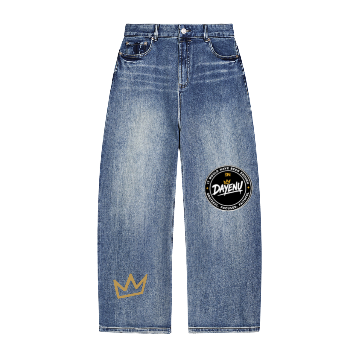 Sun Fade Heavyweight Denim Jeans