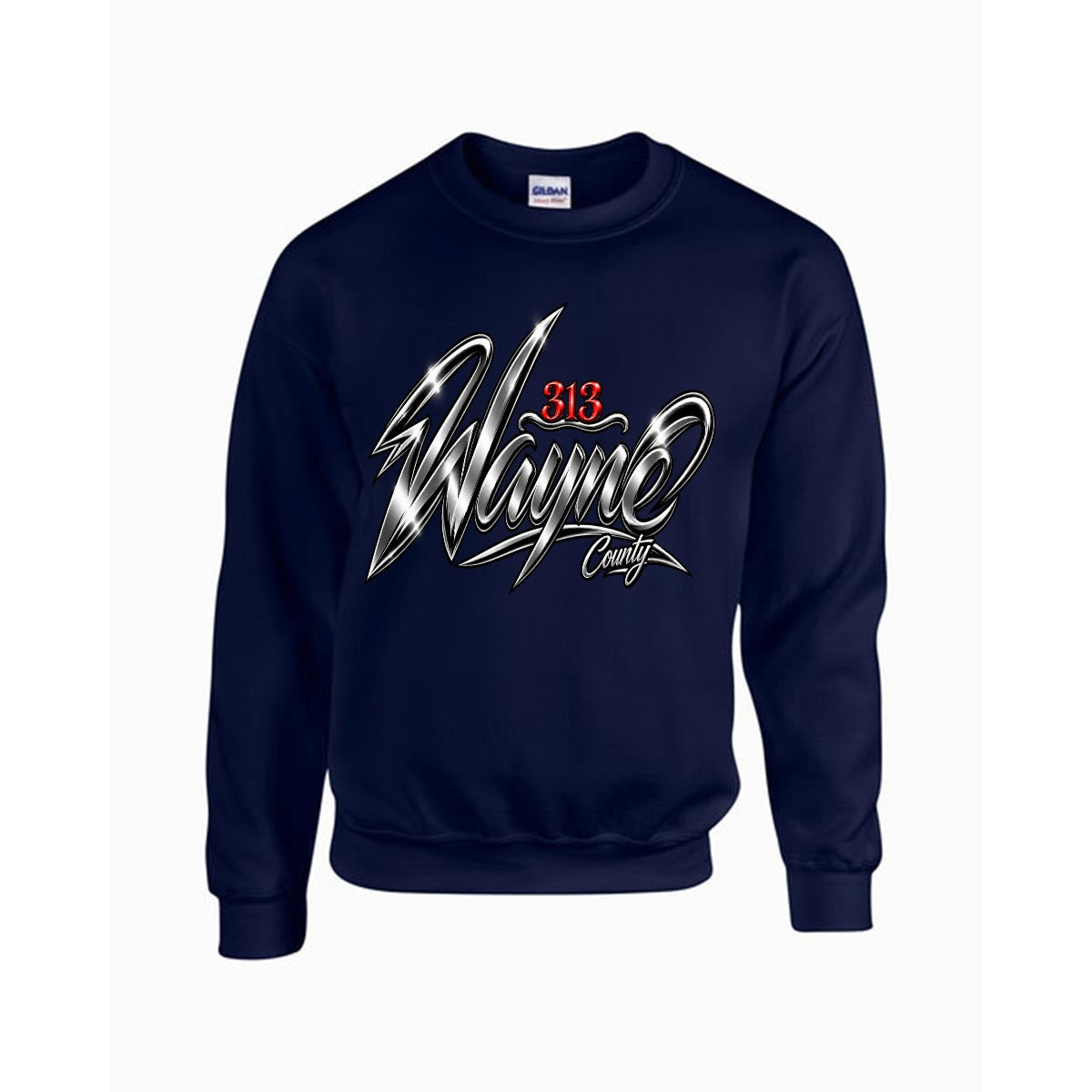 Men's Sweatshirt Printed in USA |Gildan 18000 Double DTG)