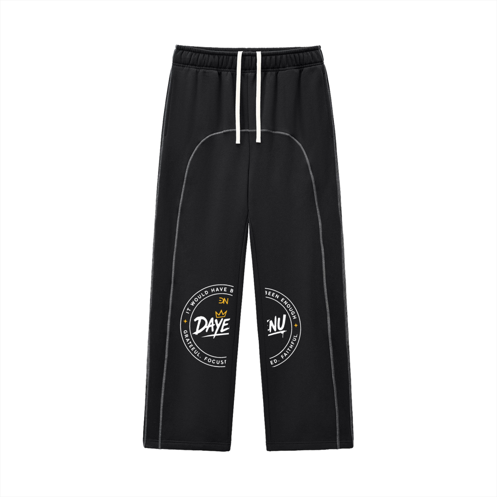 Contrast-Stitched Fleece Sweatpants