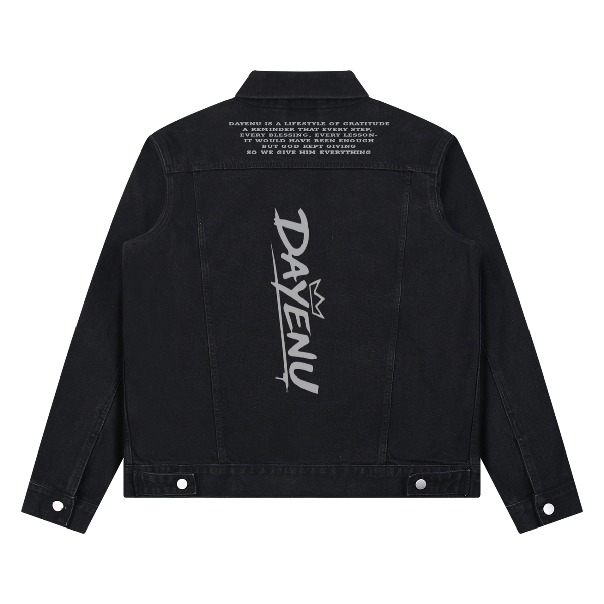 Unisex Vintage Wash Denim Jacket
