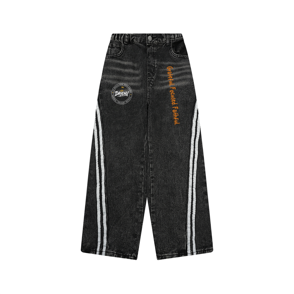 Kid’s Vintage Wash Side Stripe Jeans